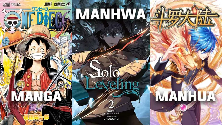 Manhwa vs Manhua vs Manga: Conoce las Diferencias